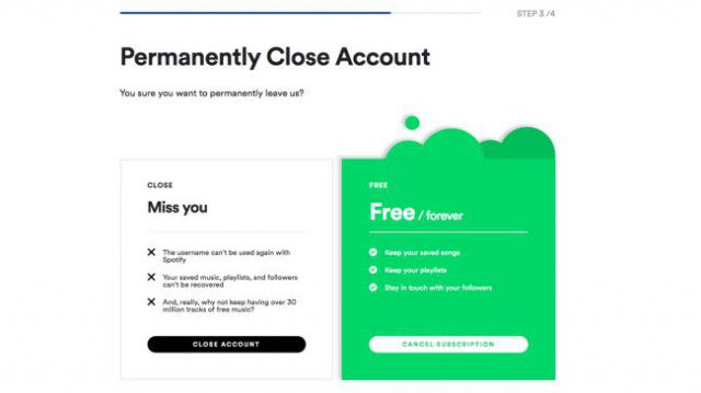how to cancel spotify premium after 3 months
