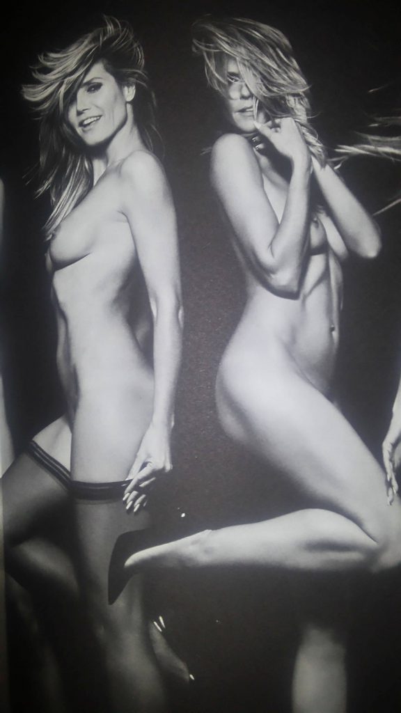 Heidi Klum Nude naked boobs Modeling Photos